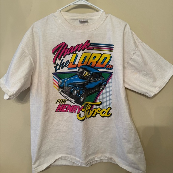 Vintage Neon Ford Racing Tennessee Dealership Tshirt Large - Picture 2 of 12